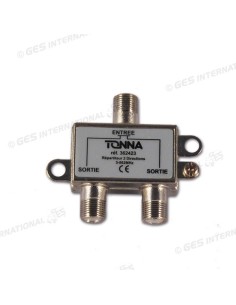 RIPARTITORE PER SEGNALE  ANTENNE TERRESTRI 2 USCITE