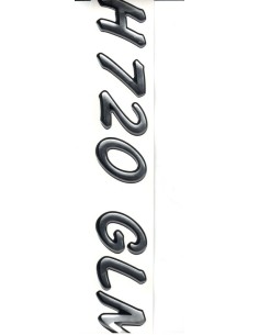 SCRITTA RESINATA E CROMATA PER MODELLO ARCA H720GLM MISURA 30X4,7 CM