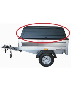 COPERCHIO IN ABS PER CARRELLI CRESCI PER MODELLI B3/B3SF/E3/H6 COMPLETO DI CERNIERE