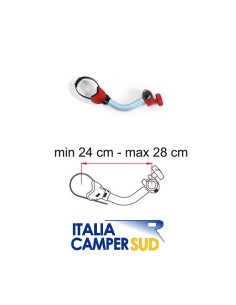 BIKE BLOCK PRO 2 BLOCCA BICI PER 2 BICI ROSSO FIAMMA