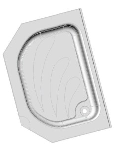 PIATTO DOCCIA TOILET PER CAMPER TRIGANO MODELLO 150 BIANCO