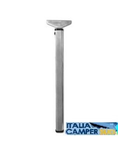 GAMBA TAVOLO OVALE RIBALTABILE GRIGIO RIBALTABILE H 715 CM CHIUSA 40 CM