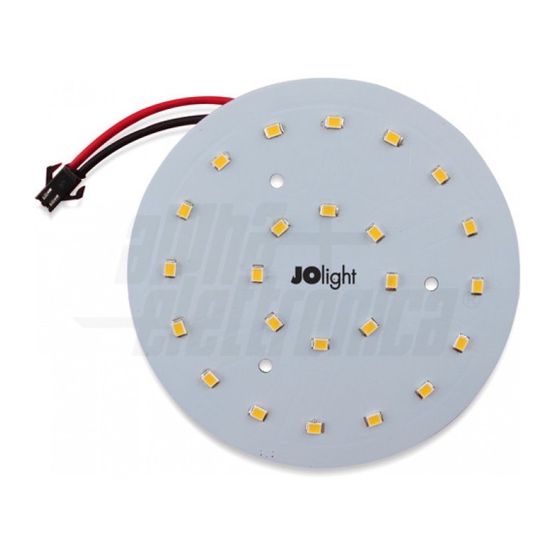 MODULO CIRCOLARE A 24 LEDS DIAMETRO10 CM BIANCO CALDO