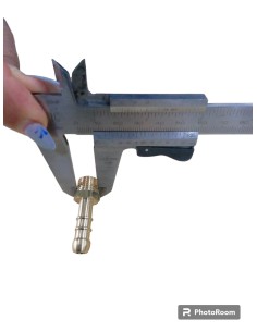 RACCORDO GAS MASCHIO 1/4   PORTAGOMMA 2