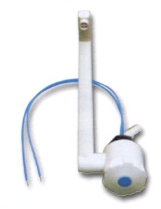 RUBINETTO SEMPLICE  CON MICROINTERRUTTORE  COLORE BIANCO CANNA CM 17