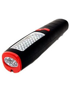 LAMPADA PORTATILE A 30 + 7 LED ATACCO MAGNETICO E GANCIO