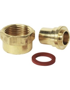 KIT RACCORDO GAS 2 PEZZI CON RONDELLA