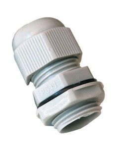 PASSACAVO PG11 COLORE GRIGIO CON DADO E GUARNIZIONE.