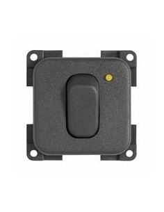 INTERRUTTORE MC12N CON LED SPIA COLORE GRIGIO
