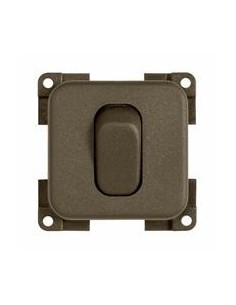 INTERRUTTORE DEVIATORE MC2G PULSANTE  12V MARRONE