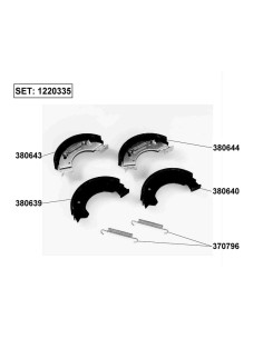 KIT GANASCE DI RICAMBIO PER CARRELLI ASSALE FRENANTE AL-KO 135.30