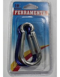 GANCIO MOSCHETTONE IN METALLO DA 7 CM DA 2 PZ