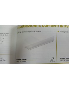 PROFILO PLASTICO COPRVITI DA 12 MM BIANCO