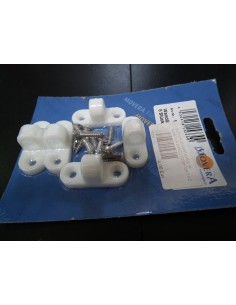 SUPPORTO VERTICALE IN PLASTICA BIANCO CONF DA 5 PZ