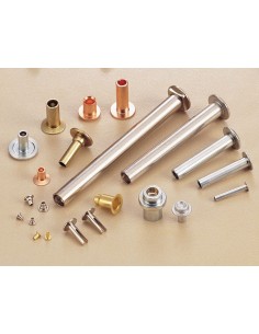 SET DI FISSAGGIO CON RIVETTI UNIVERSALI CROMO CON TESTA DA 9 MM DA 24 PZ
