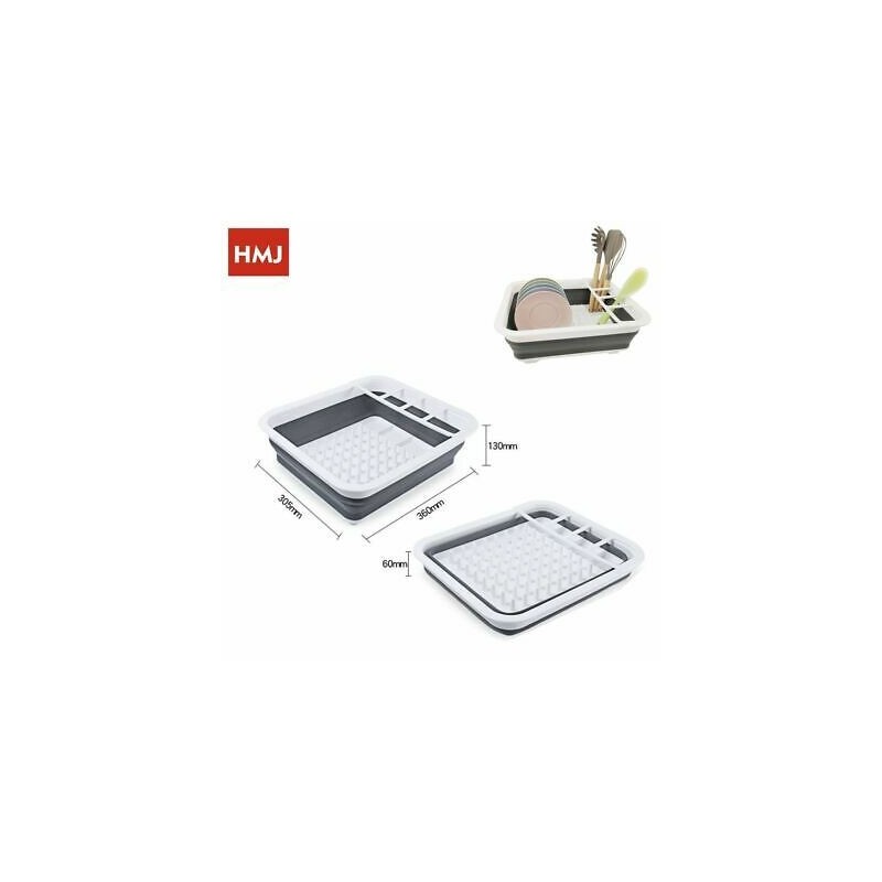 COLAPIATTI PIEGHEVOLE IN SILICONE COLORE BIANCO E GRIGIO