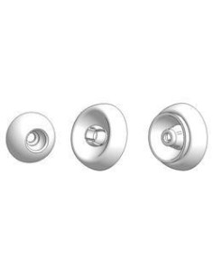 FERMA PORTE CIRCOLARE A PINZA BIANCO