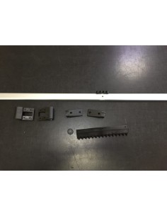 PROFILO IN ALLUMINIO SCORREVOLE PER TAVOLO  CON SUPPORTI