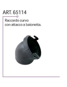 RACCORDO CURVO CON ATTACCO A BAIONETTA