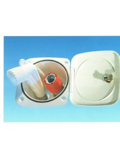 VASCHETTA QUADRATA COMPLETA CON INNESTO-TUBO-DOCCIA CHIUSURA CON CHIAVE