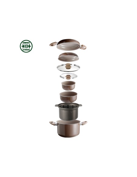 POPOTE CHOCOLATE 9+1 PEZZI DIAMETRO 22 CM