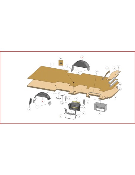 PARAFANGO COPRIRUOTA SOTTOSCOCCA MONTABILE SU TRIGANO E SIMILARI