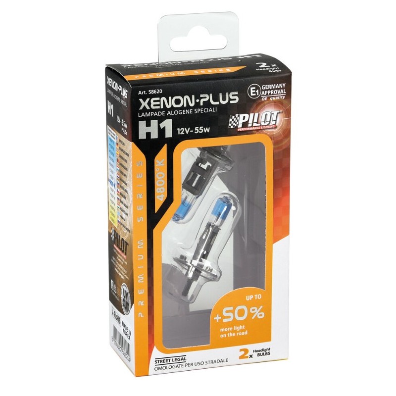LAMPADA ALOGENA XENON PLUS 12V - H1 SCATOLA DA...