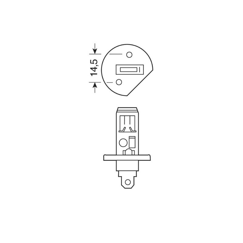 LAMPADA ALOGENA XENON PLUS 12V - H1 SCATOLA DA...