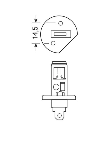 LAMPADA ALOGENA XENON PLUS 12V - H1 SCATOLA DA 2 PEZZI