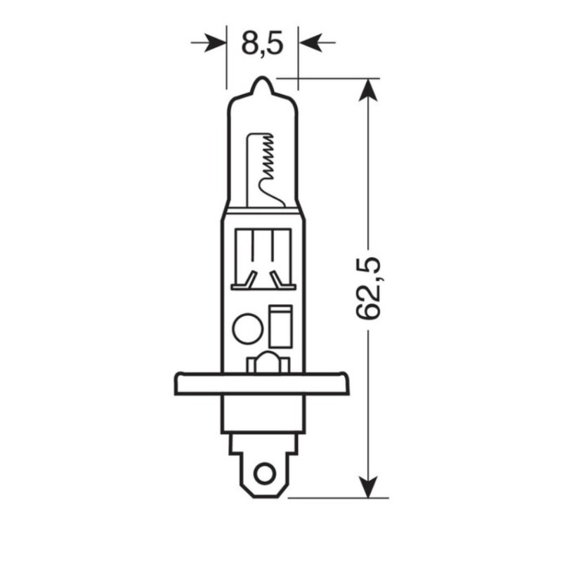 LAMPADA ALOGENA XENON PLUS 12V - H1 SCATOLA DA...