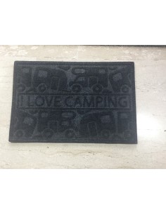 ZERBINO MISURA 40X60 COLORE  NERO IN MOQUETTE CON FONDO...