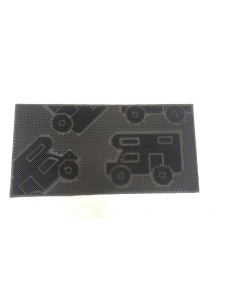 TAPPETO IN GOMMA CAMPER MAT 25X50 CM CON DISEGNI CAMPER
