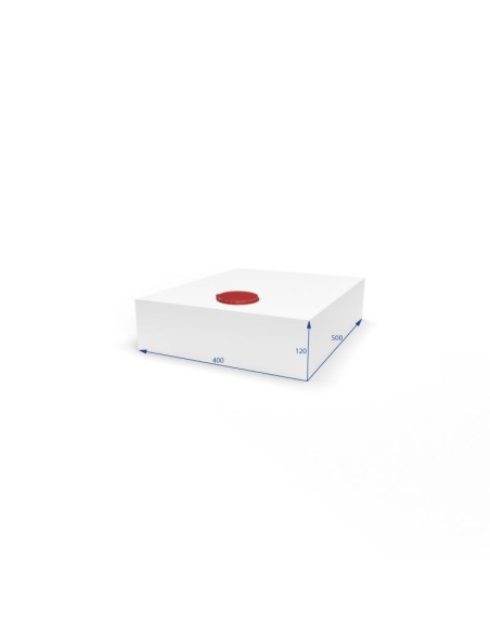 SERBATOIO ACQUA DA 24 LITRI COLORE BIANCO MISURE 40X12X50 CM