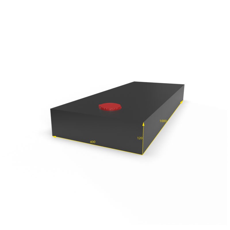SERBATOIO ACQUA 48 LT COLORE NERO MISURE 40X12X100