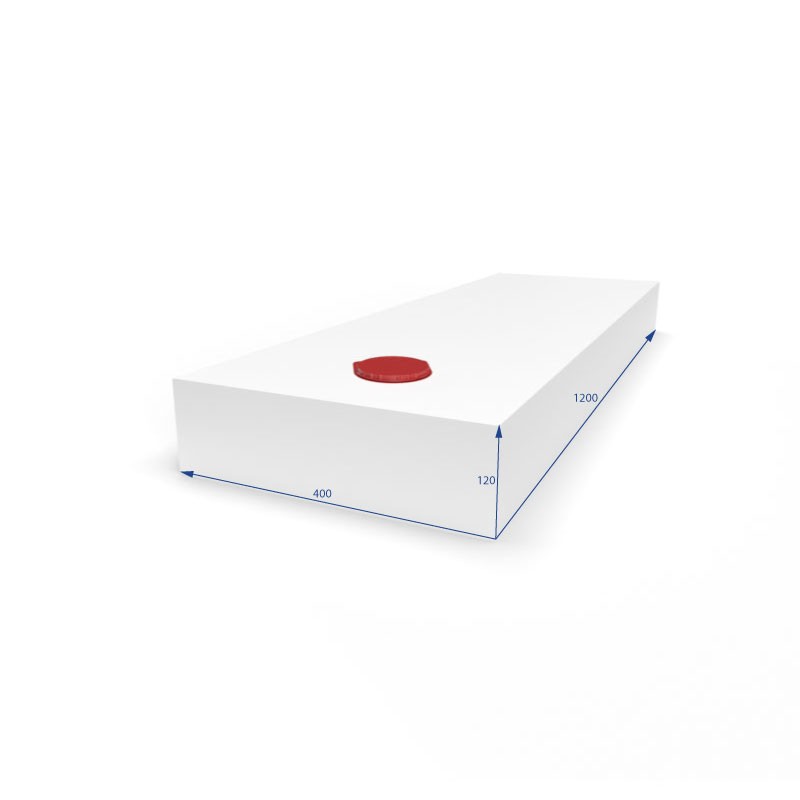 SERBATOIO ACQUA LT 57  COLORE BIANCO MISURE...