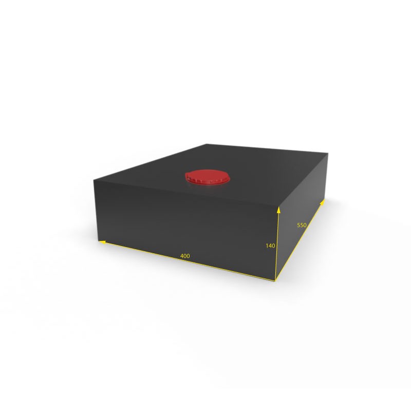 SERBATOIO ACQUA 30 LT COLORE NERO MISURE 41X14X57