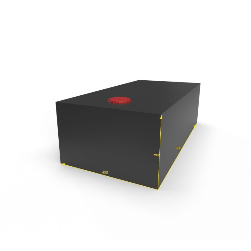 SERBATOIO ACQUA 112 LT COLORE NERO MISURE 45X28X90