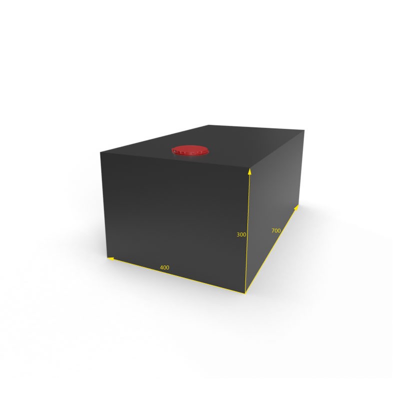 SERBATOIO ACQUA 84 LT COLORE NERO MISURA 40X30X70
