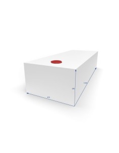 SERBATOIO ACQUA 150 LT COLORE BIANCO MISURE 45X28X120 2
