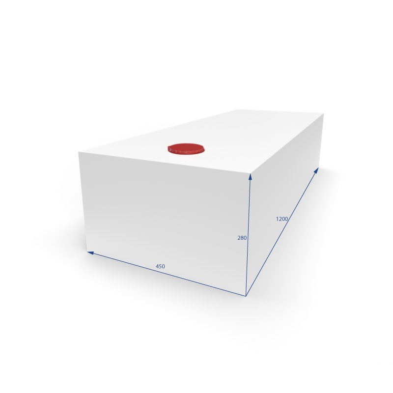 SERBATOIO ACQUA 150 LT COLORE BIANCO MISURE...