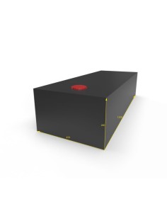 SERBATOIO ACQUA 150 LT COLORE NERO MISURE 45X28X120