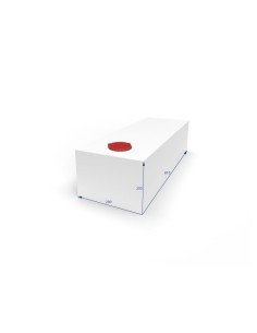 SERBATOIO ACQUA 45 LT COLORE BIANCO MISURE 28X20X81 2