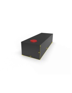 SERBATOIO ACQUA 45 LT COLORE NERO MISURE 28X20X81 2
