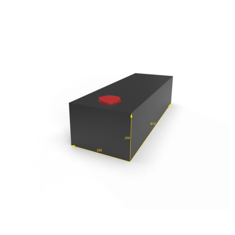 SERBATOIO ACQUA 45 LT COLORE NERO MISURE 28X20X81
