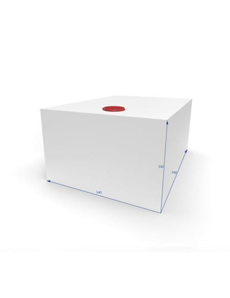 SERBATOIO ACQUA 138 LT COLORE BIANCO MISURE 54X34X74