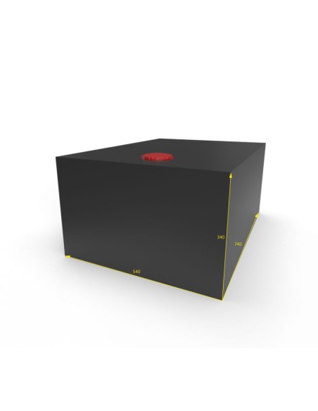 SERBATOIO ACQUA 138 LT COLORE NERO MISURE 54X34X74
