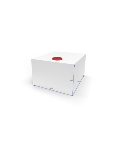 SERBATOIO ACQUA LT 49 COLORE BIANCO MISURE 40X26X48