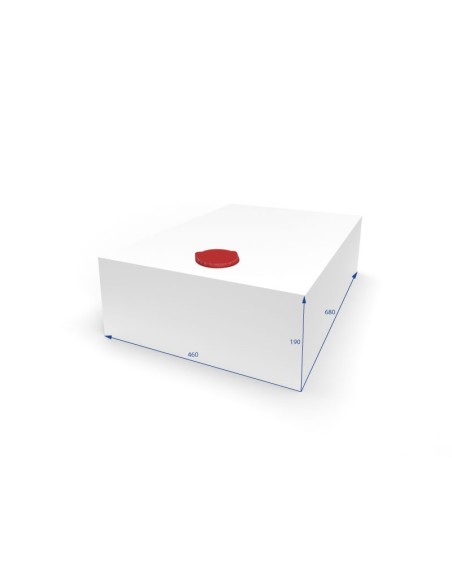 SERBATOIO ACQUA 59 LT COLORE BIANCO MISURA 46X19X68