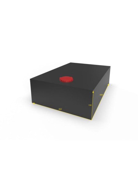 SERBATOIO ACQUA DA 59 LT COLORE NERO MISURA 46X19X68
