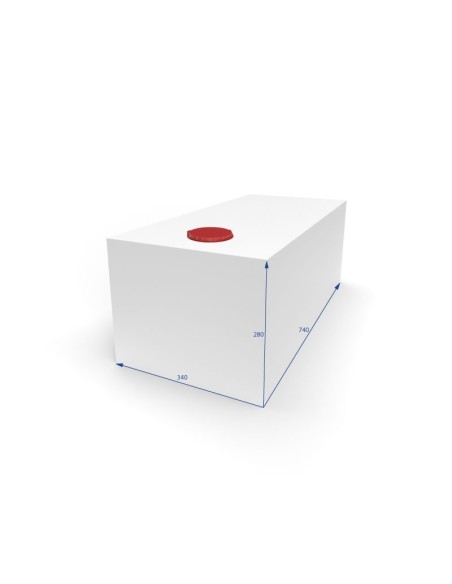 SERBATOIO ACQUA DA LT 68 COLORE BIANCO MISURE 34X28X74